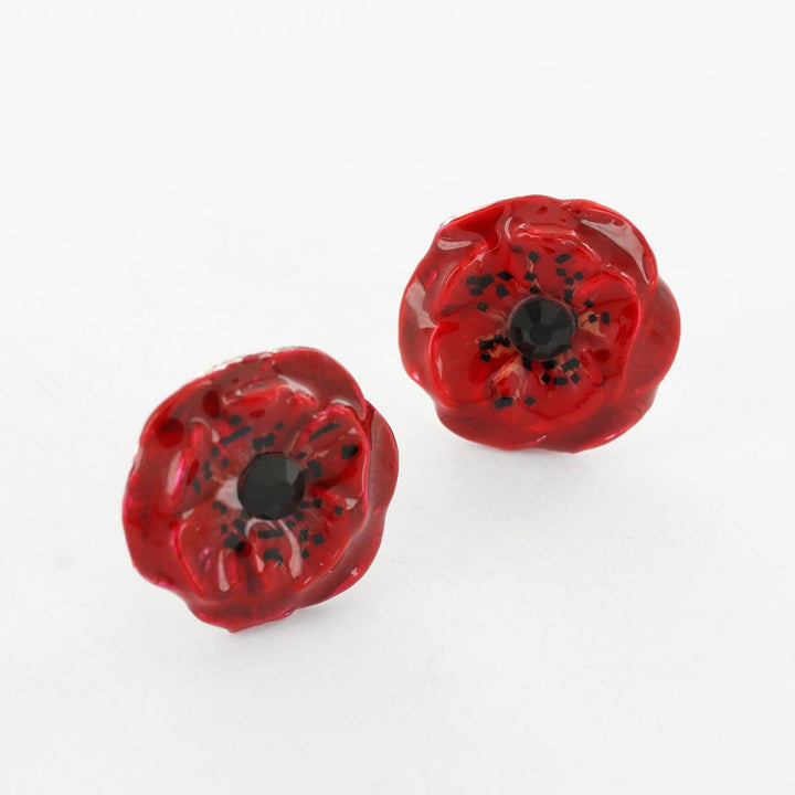 Taratata Ohrstecker Coquelicot - Modeschmuck Mohnblume