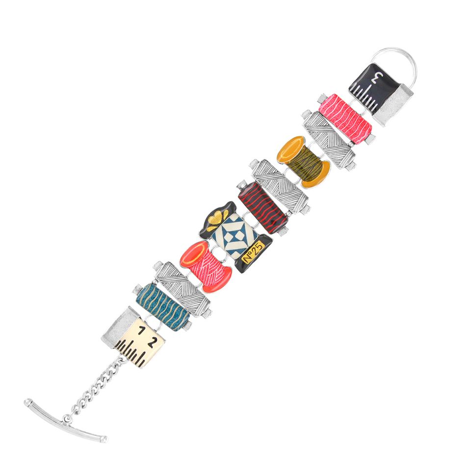 Taratata Armband Ruban – Buntes Statement-Armband mit handgemalten Mustern