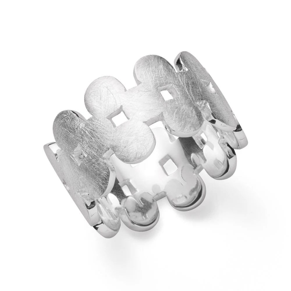 Bastian Inverun Silberring gebürstet 925 Sterlingsilber