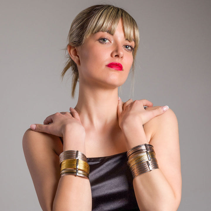GIUNONE Armband Bronze vergoldet – Mehrsträngig – Bocarol