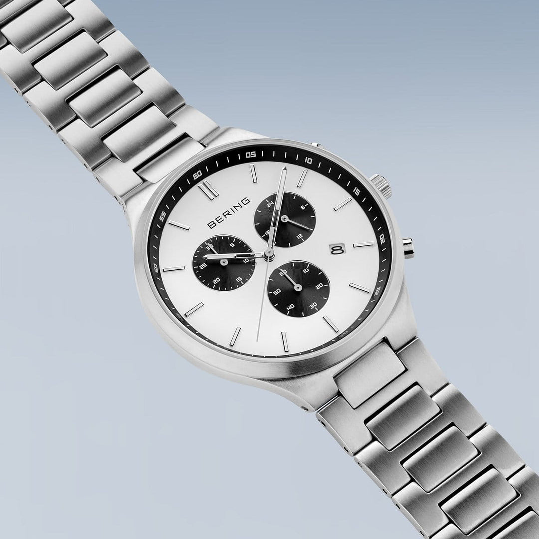 Bering Titan Chrono Silber 11743-704 | Ultraleicht & Chronograph