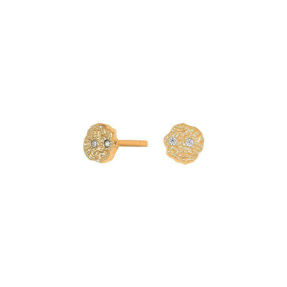 Joanli Nor vergoldete Ohrstecker GWENNOR 4mm - My Fine Jewellery