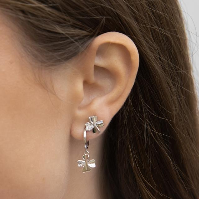 Kleeblatt Ohrstecker JOLINNOR Sterlingsilber