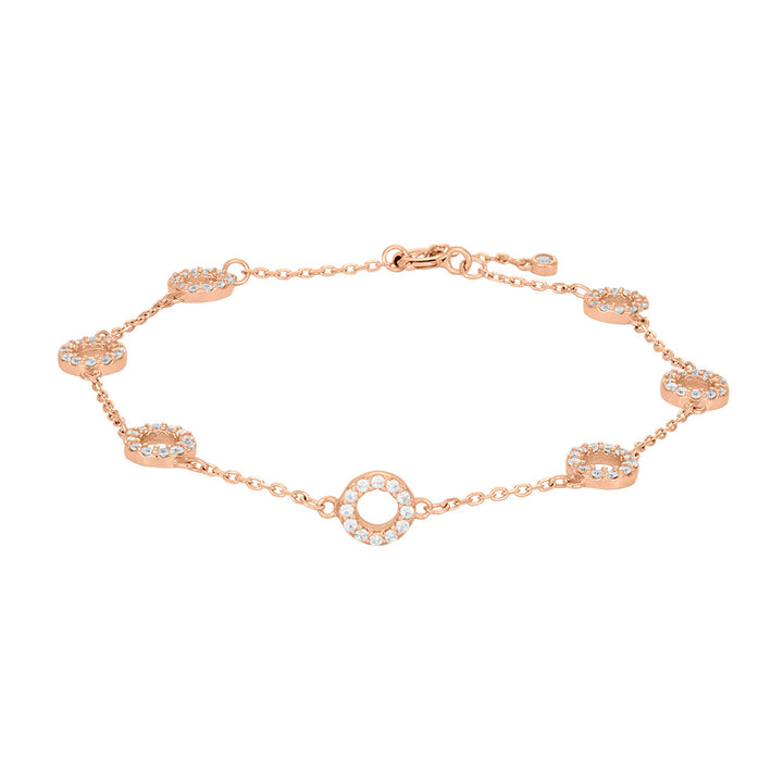 Armband ANNANOR 6mm Sterlingsilber rosé vergoldet