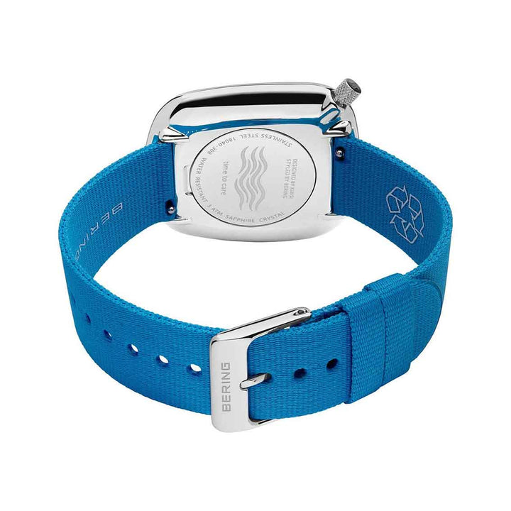 Bering Ocean Pebble Unisex-Uhr 18040-308 - Silber glänzend