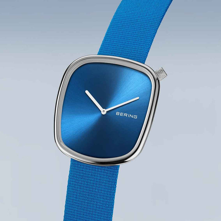 Bering Ocean Pebble Unisex-Uhr 18040-308 - Silber glänzend