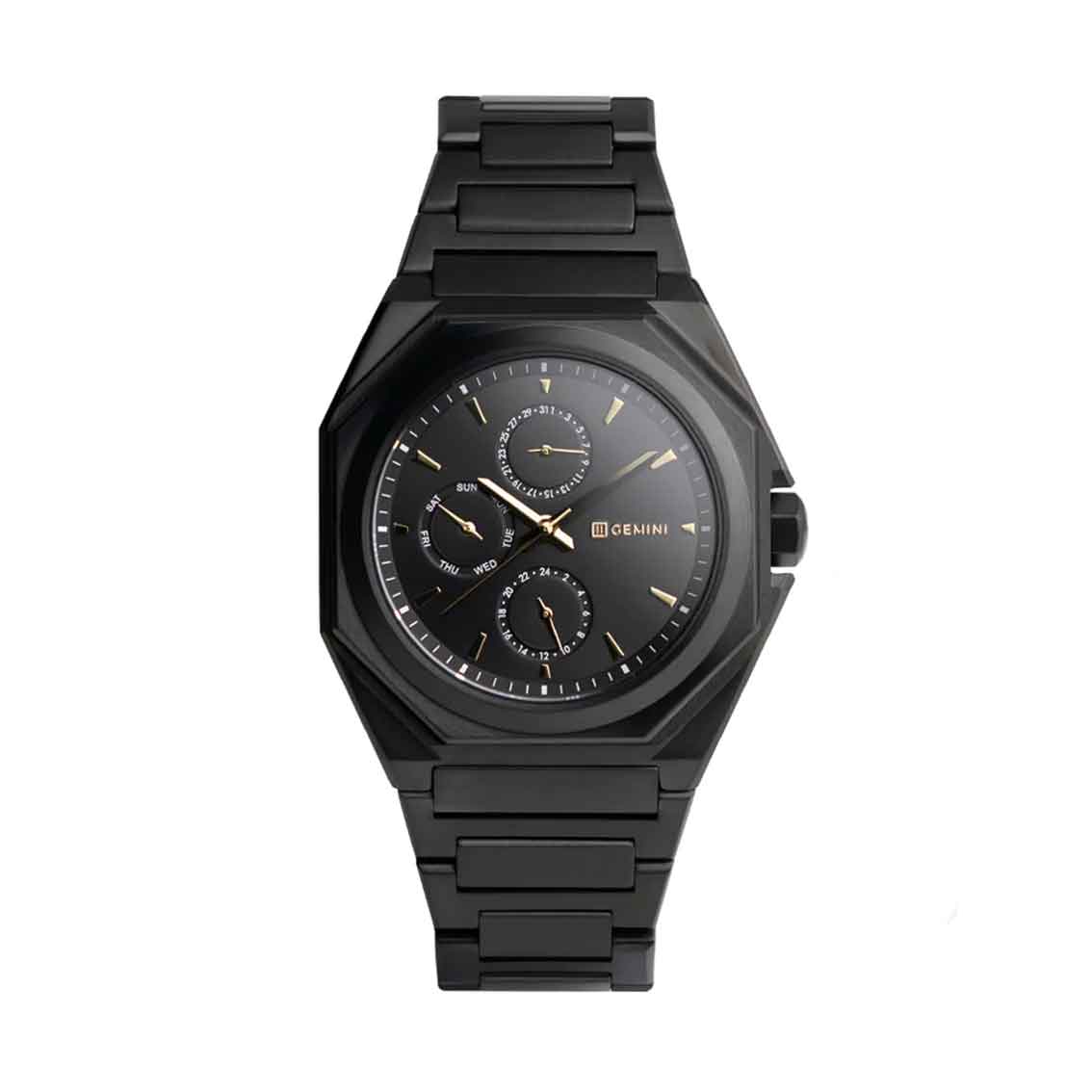 Gemini Herrenuhr Edelstahl Schwarz Ferro Royal