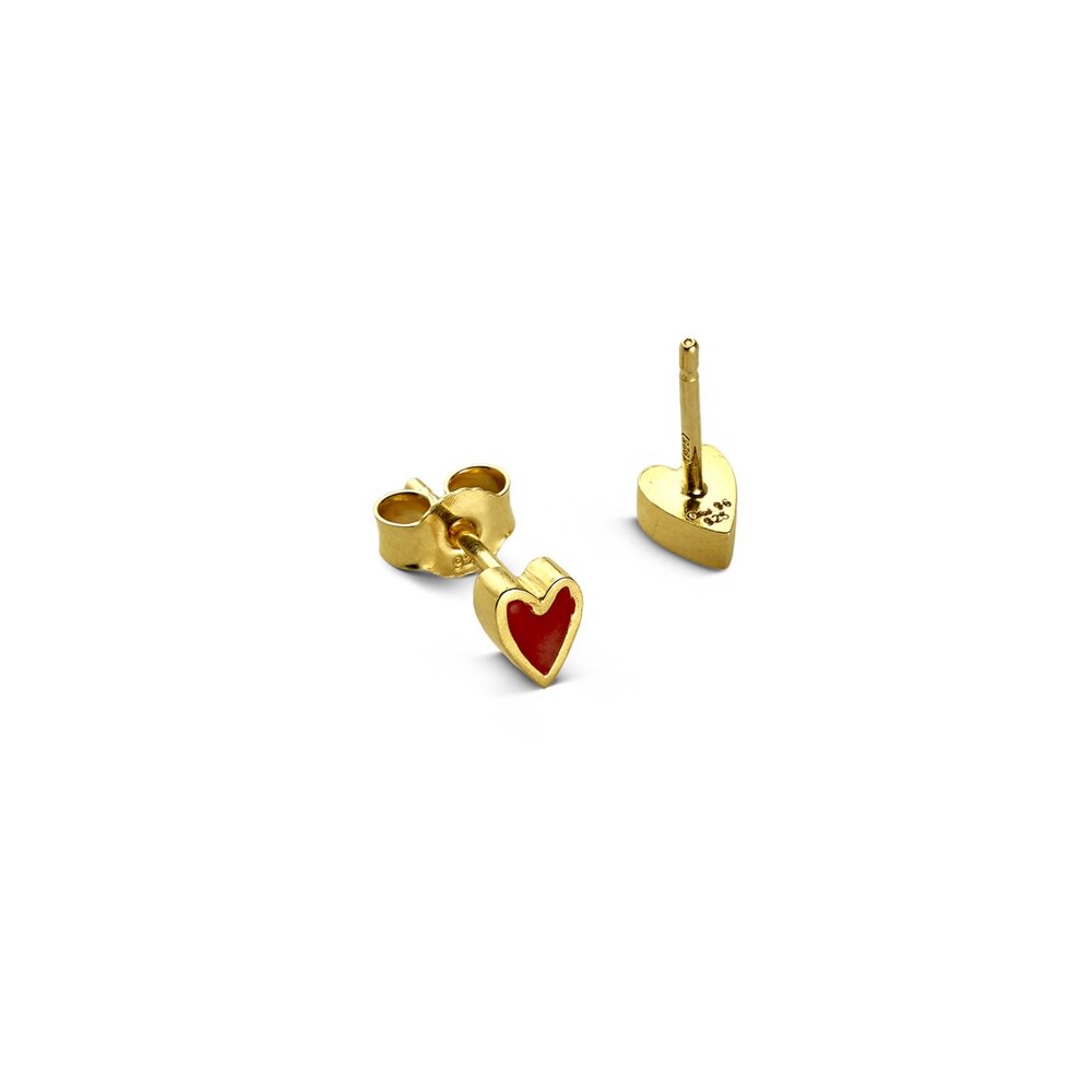 Ohrringe Sterlingsilber vergoldet "Heart XV" SK-150