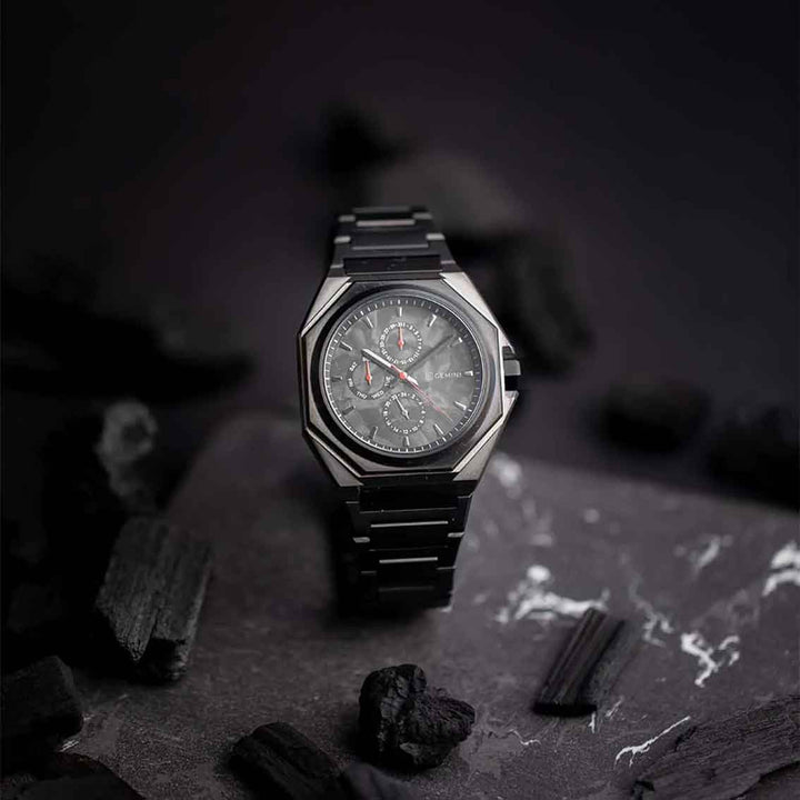 Gemini Chronograph Schwarz limited edition 2022 Karbonzifferblatt Herrenuhr