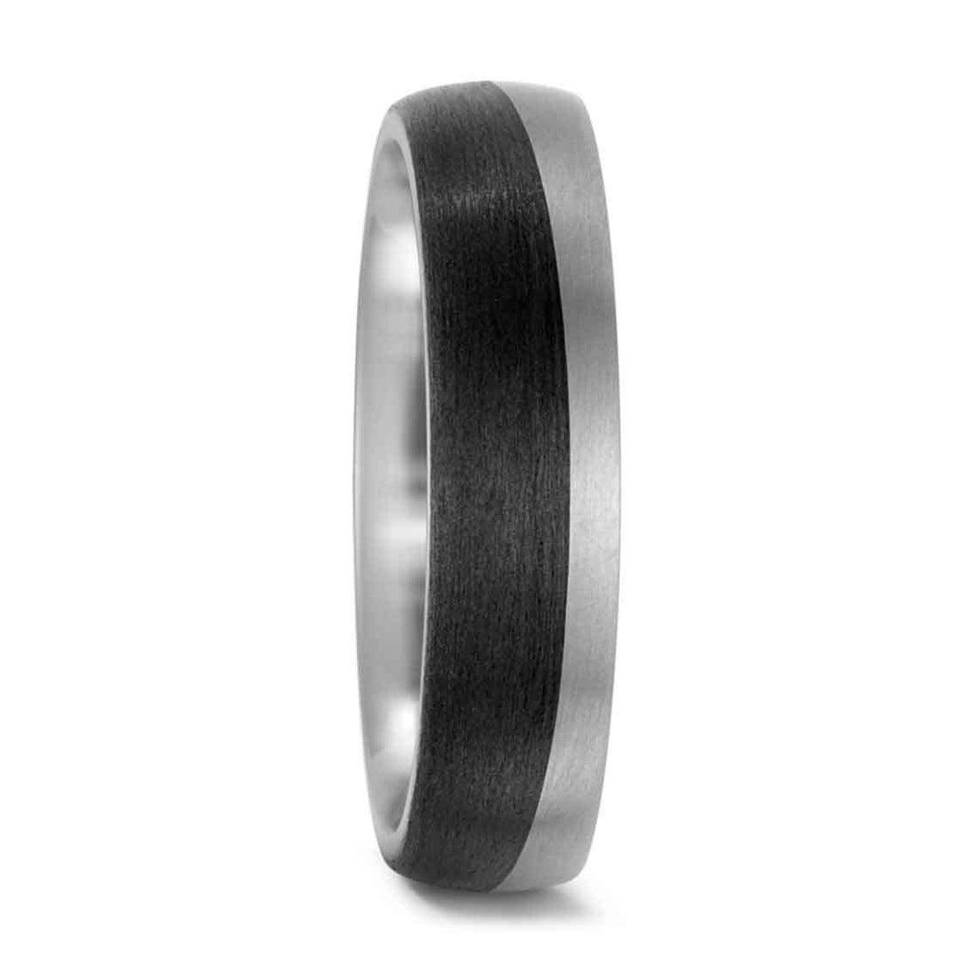 Titanfactory Eheringe Titan/Carbon - My Fine Jewellery