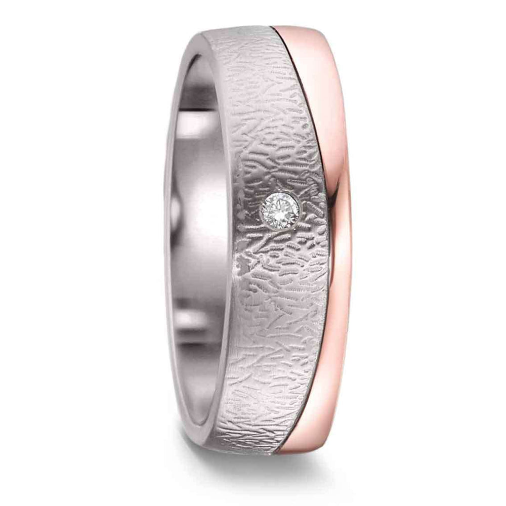 Titanfactory Eheringe Titan, Rotgold - My Fine Jewellery