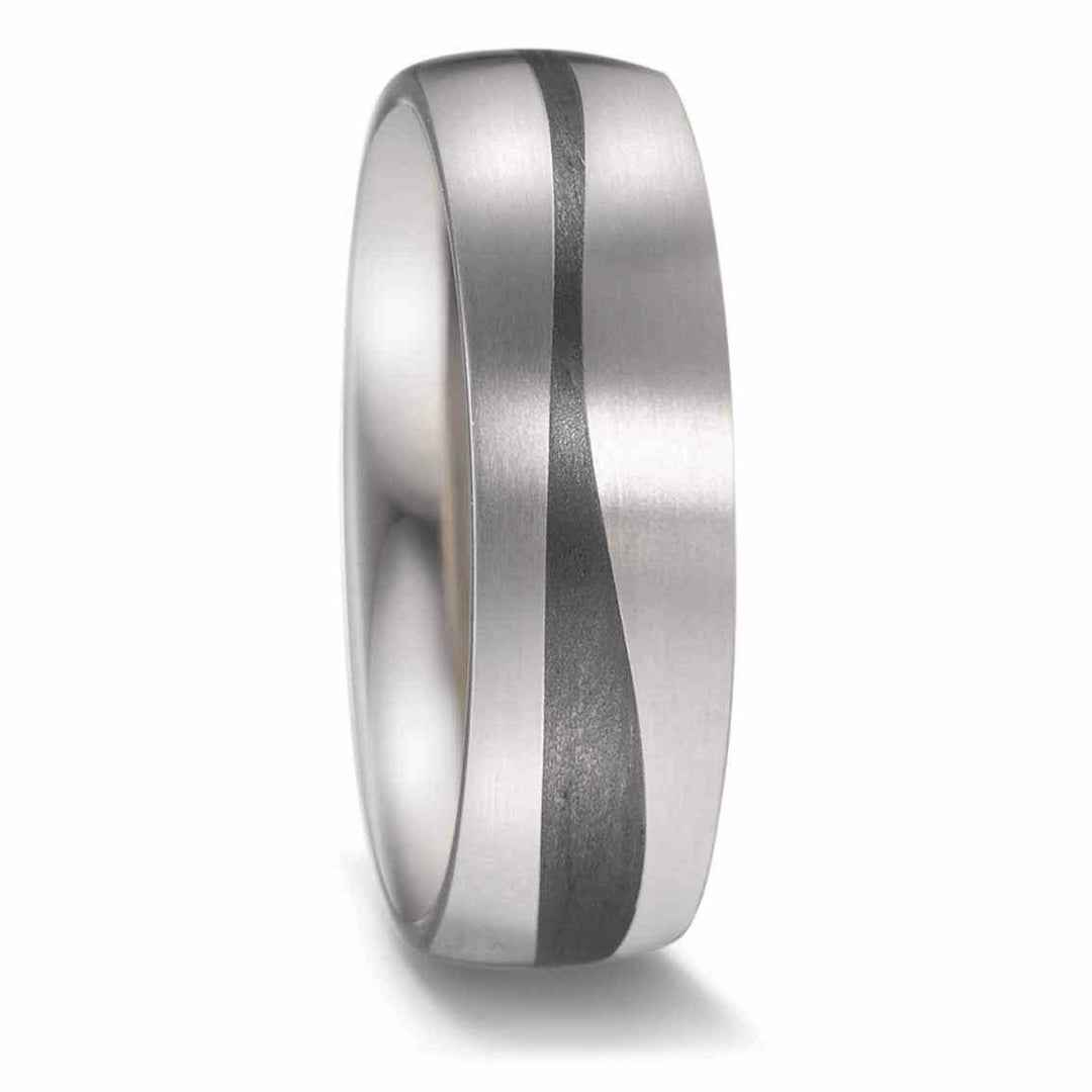 Titanfactory Eheringe Titan/Carbon - My Fine Jewellery