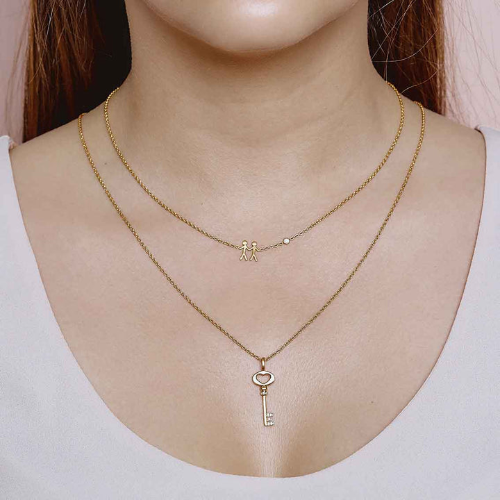 Halskette "Together My Love" Sterlingsilber