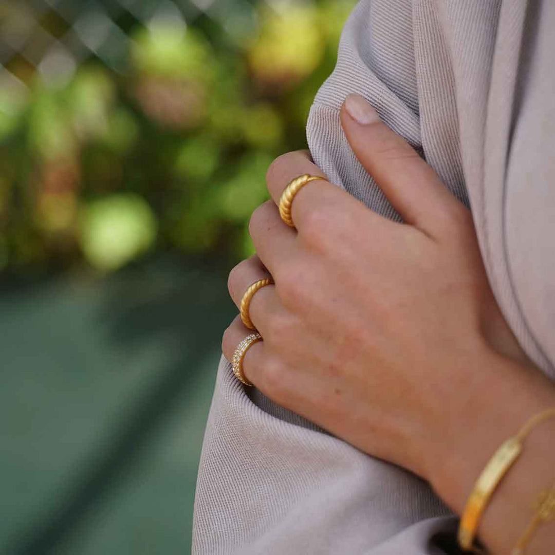 Ring "Seashell Band", Sterlingsilber