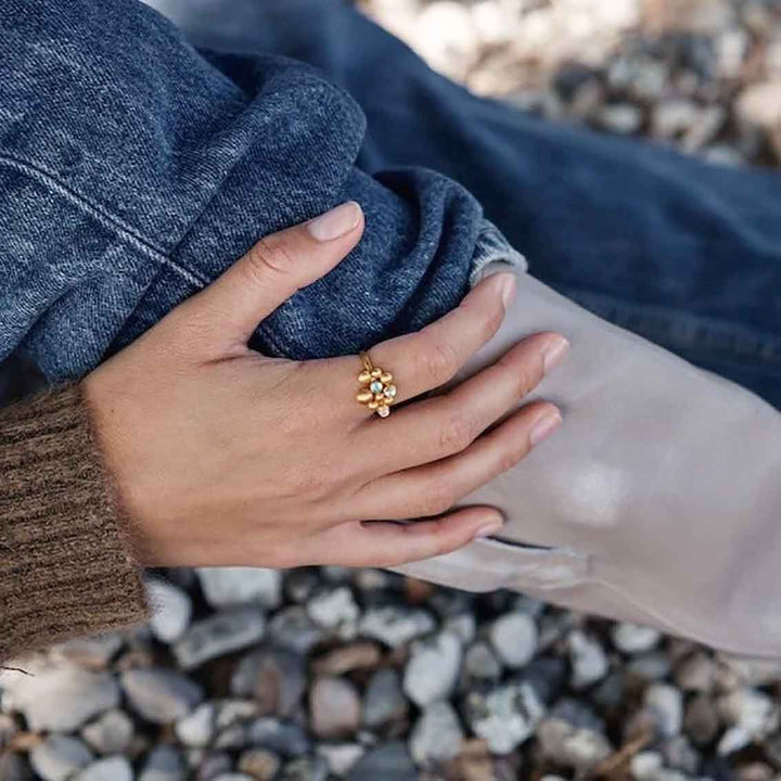 Ring "Pebbles Colors" Sterlingsilber