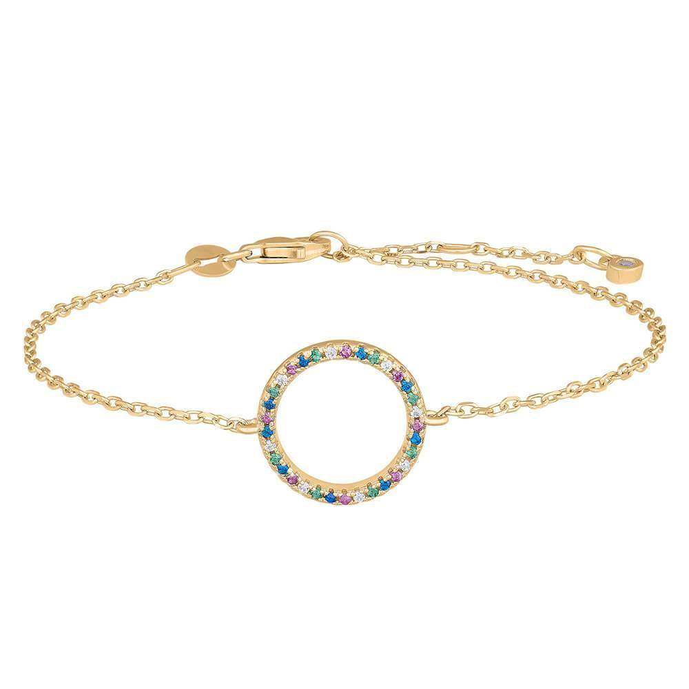 Joanli Nor rhodiniertes Armband FILUCANOR 13mm 17+3cm vergoldet - My Fine Jewellery