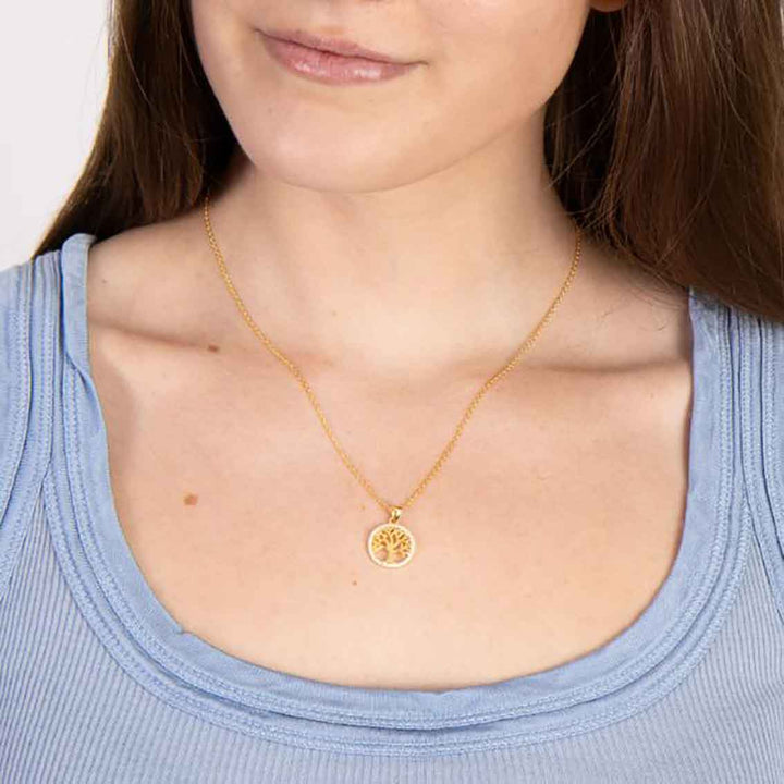 Halskette CAIANOR 15 mm, Sterlingsilber vergoldet