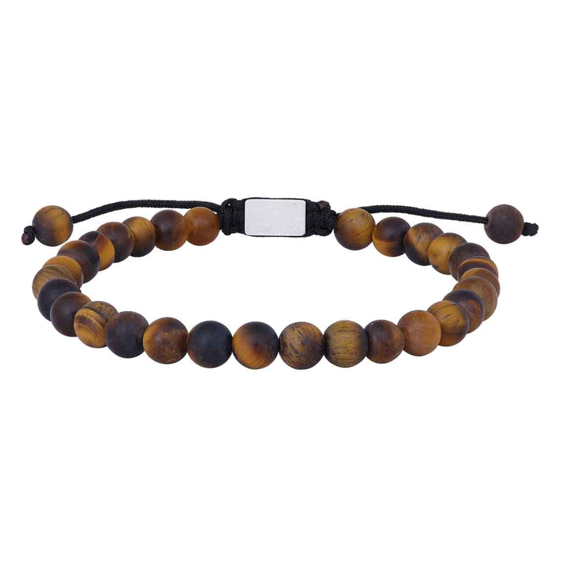 SON Armband matt gelbes Tigerauge 19-25cm - My Fine Jewellery