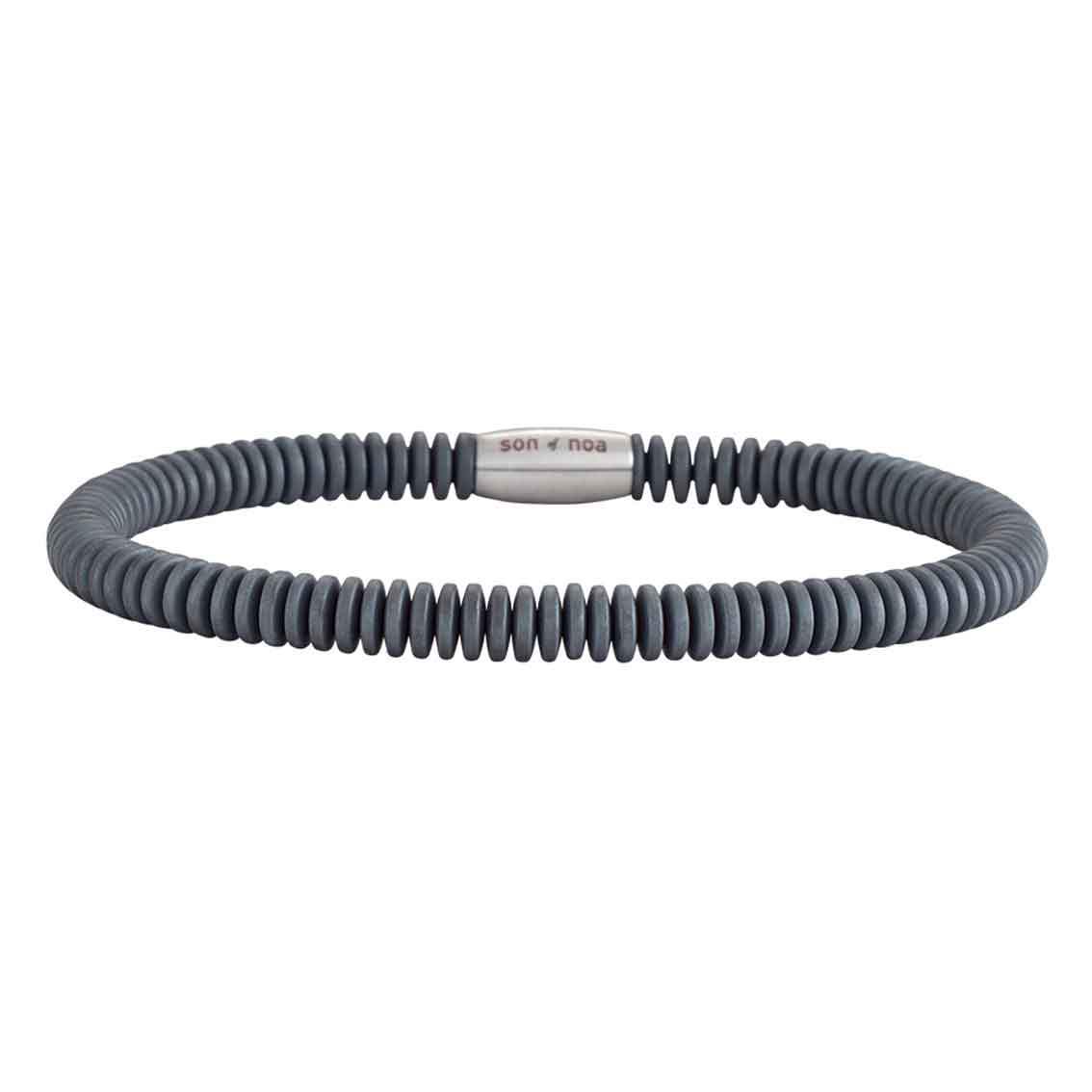 SON Armband matt Hämatit Scheibe 23cm - My Fine Jewellery