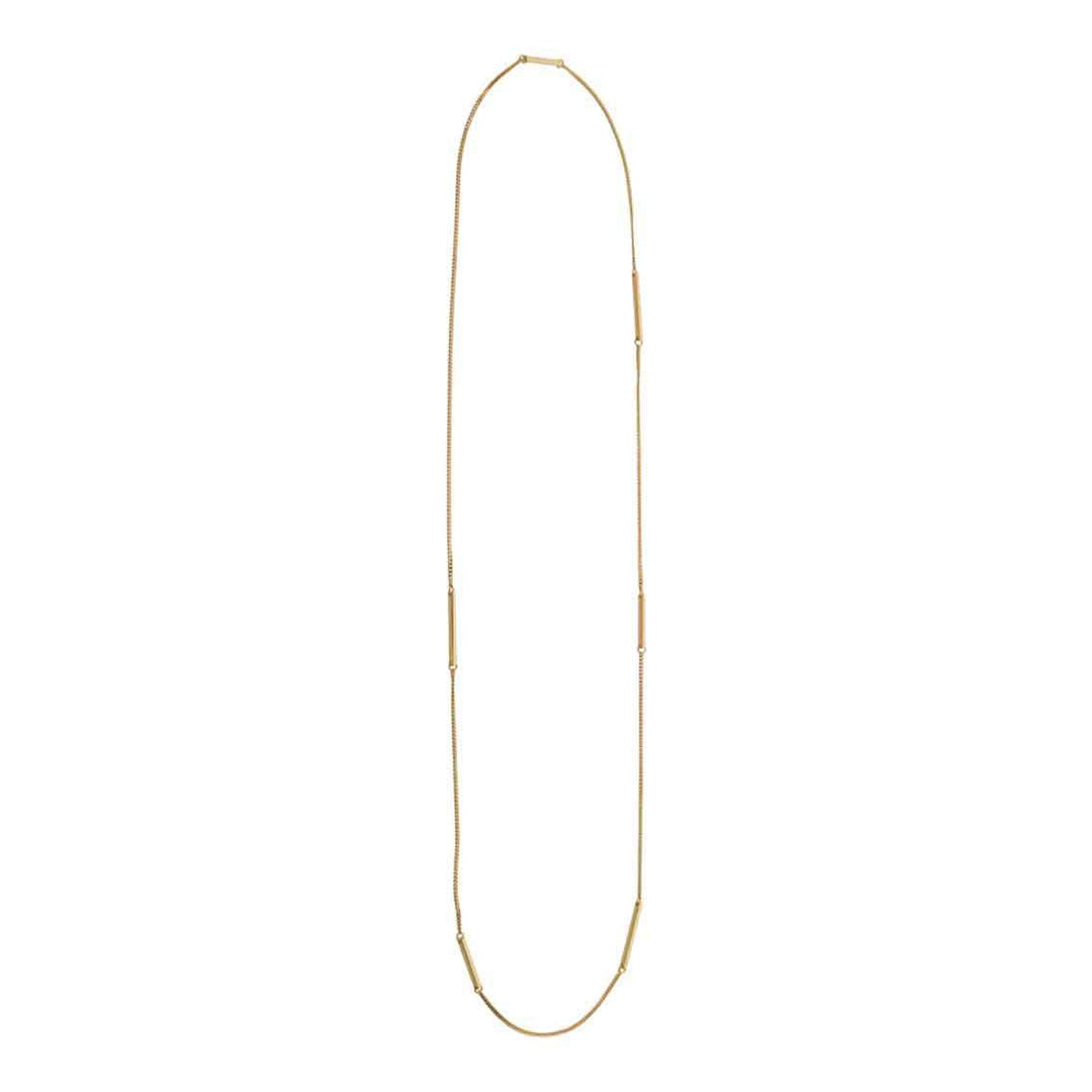 Nordahl Andersen vergoldete Silber Halskette Sticks 80cm - My Fine Jewellery