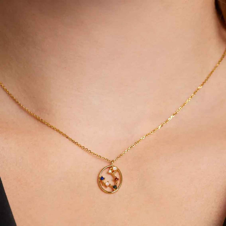 Halskette Fische, Sterlingsilber vergoldet