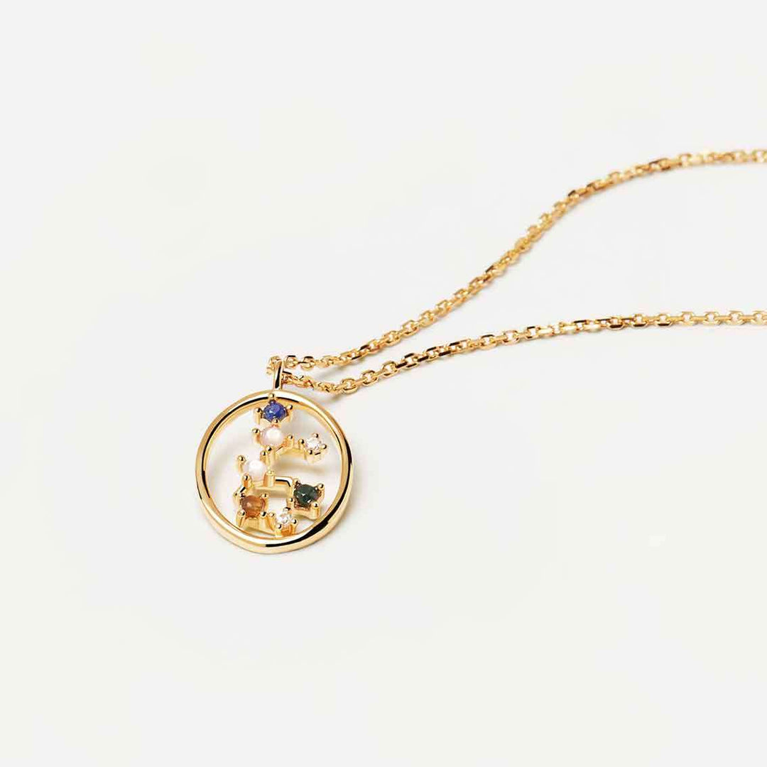 Halskette Jungfrau, Sterlingsilber vergoldet, Tierkreiszeichen - My Fine Jewellery