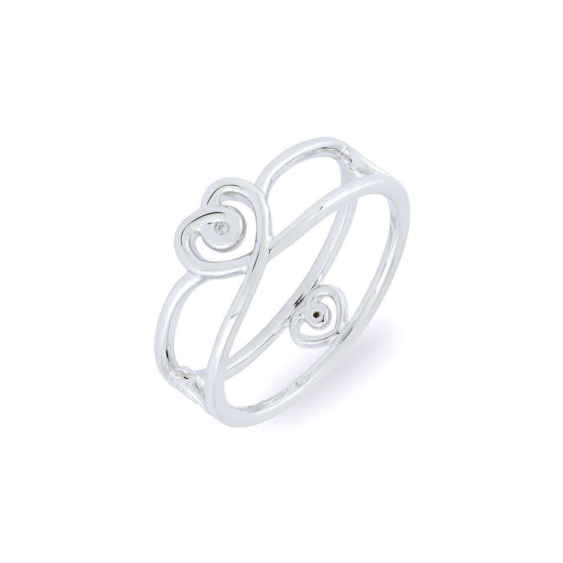 Vilmas Ring "Beloved" – Ring 925er Sterling Silber rhodiniert, Zirkonia weiß - My Fine Jewellery